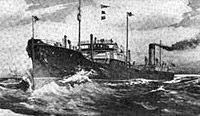 An artist's view of S.S. Herman Frasch as she would appear when completed.