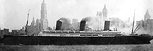 Photo # NH 94: USS Imperator off Manhattan Island, New York City, 1919