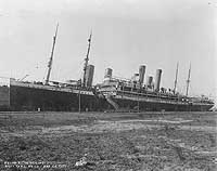 Photo #  NH 54659:  German steamer Prinz Eitel Friedrich interned at the Philadelphia Navy Yard, 28 March 1917