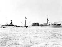 Photo # NH 65594-A: Tanker George G. Henry on the morning of her trial trip, 3 June 1917