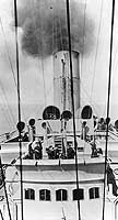 Photo # NH 82975: Scene on USS Pocahontas' upper bridge, seen from her foremast in 1919