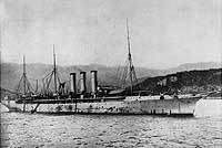 Photo # NH 85345: USS Yale in Cuban waters during the Spanish-America War, 1898