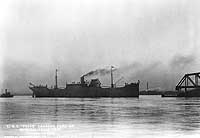 Photo # NH 102129:  USS Piave departing on her official trials, 18 December 1918