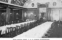 Photo # NH 104106:  USS George Washington's main dining room, circa 1918-1919