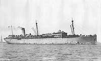 Photo # NH 104800: USS Matsonia arriving in New York harbor, 1919