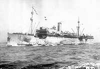 Photo # NH 105765:  USS Zeelandia underway, circa late 1918 or early 1919